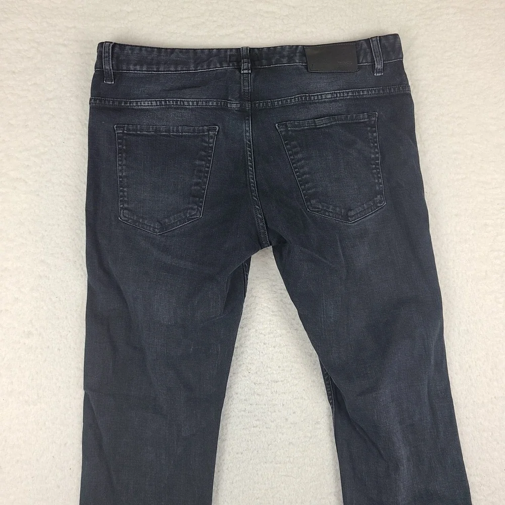 Hugo Boss Jeans Mens 34x33 Blue Delaware Slim Fit Dark Wash Denim